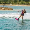Ronix Women’s Krush 2026 Wakeboard bottom/base view showing the underside graphic