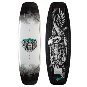 Ronix Parks 2026 Wakeboard studio product view showing the deck graphic