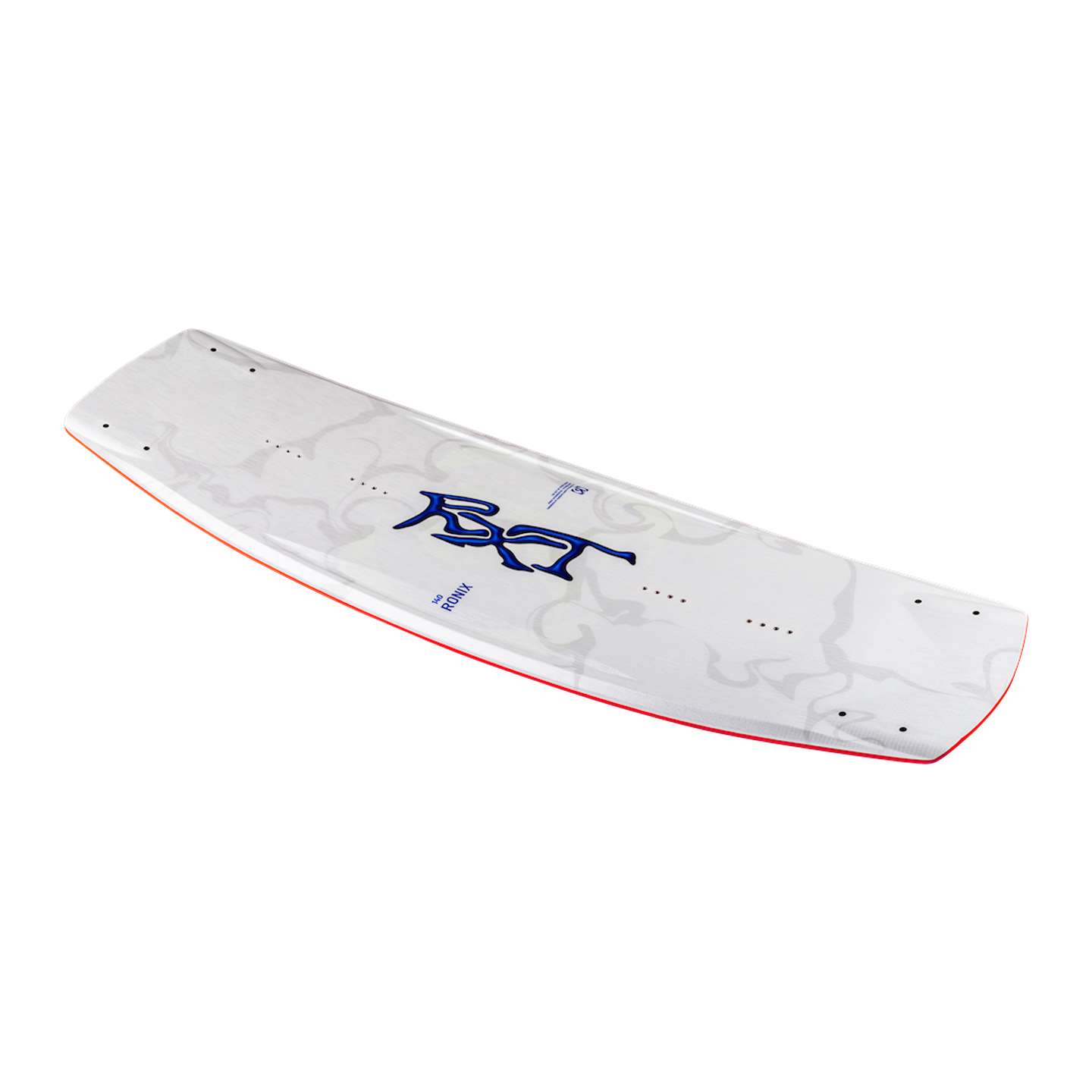 Ronix RXT Blackout 2026 Wakeboard in blackout side rocker and rail profile view