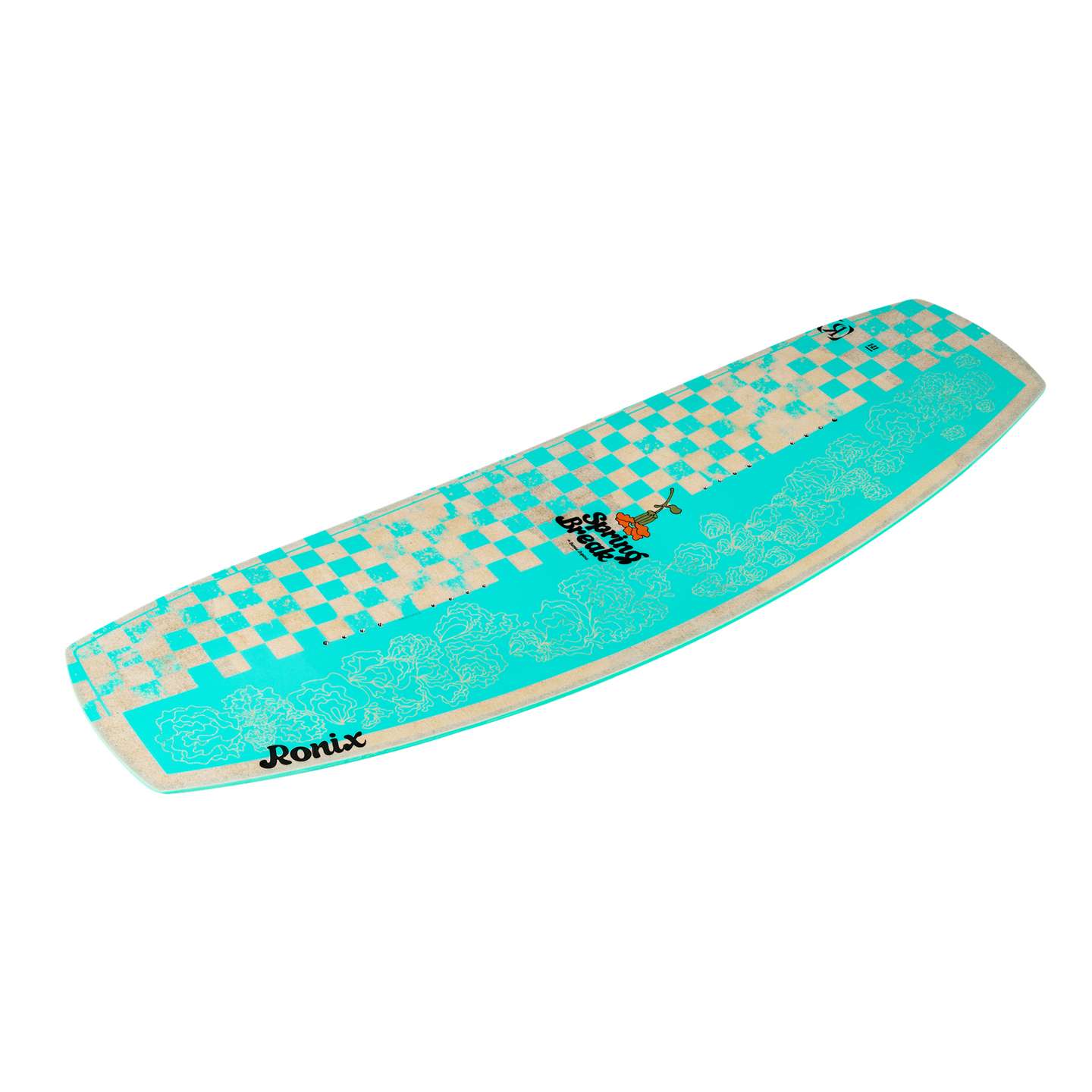 Ronix Women’s Spring Break 2026 Wakeboard side rocker and rail profile view