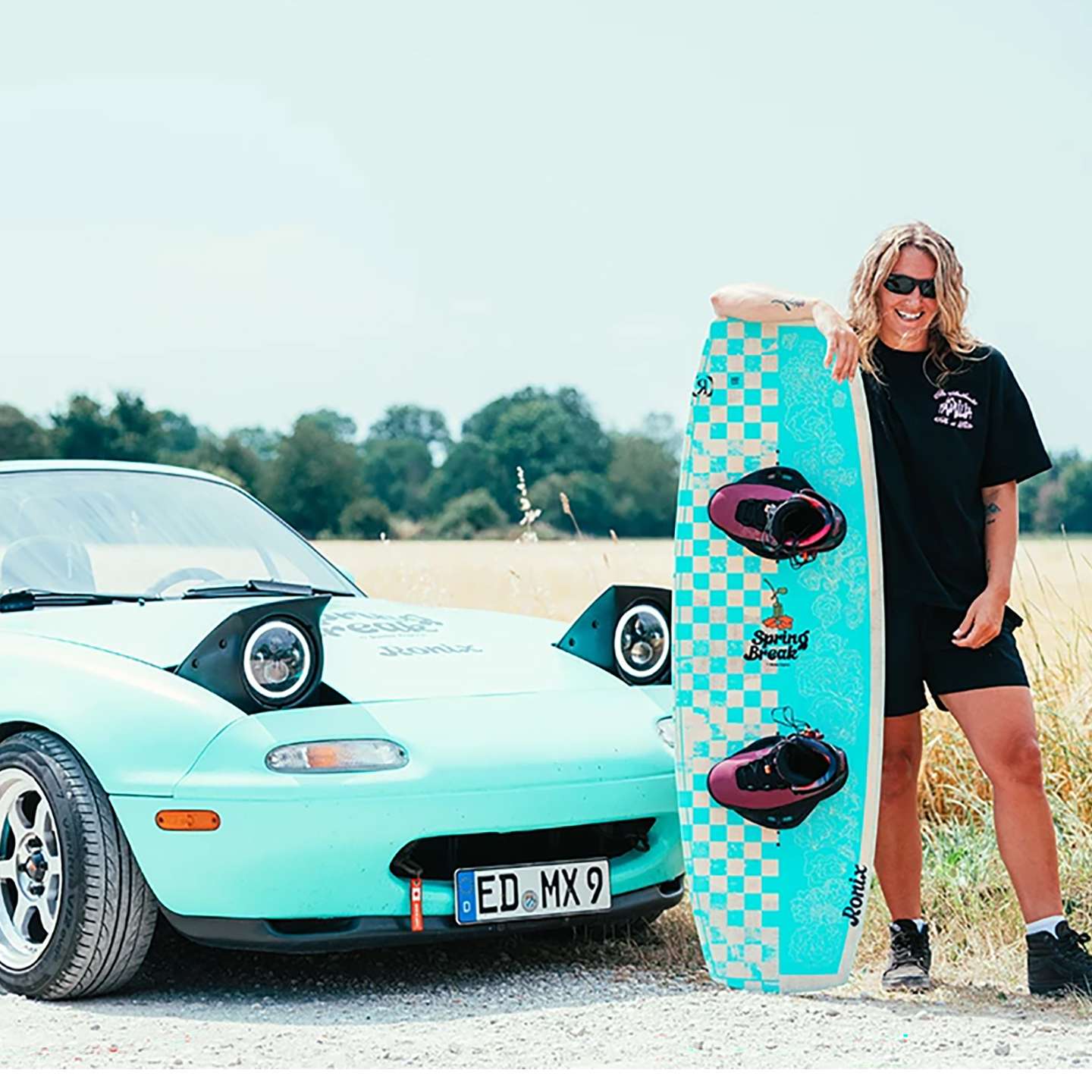 Ronix Women’s Spring Break 2026 Wakeboard lifestyle-style gallery image showing the wakeboard design
