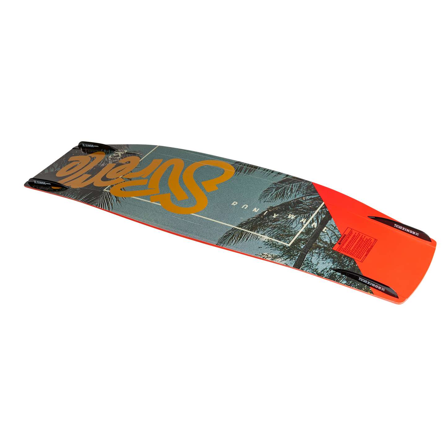 Ronix Supreme 2026 Wakeboard close-up detail of the wakeboard construction and inserts