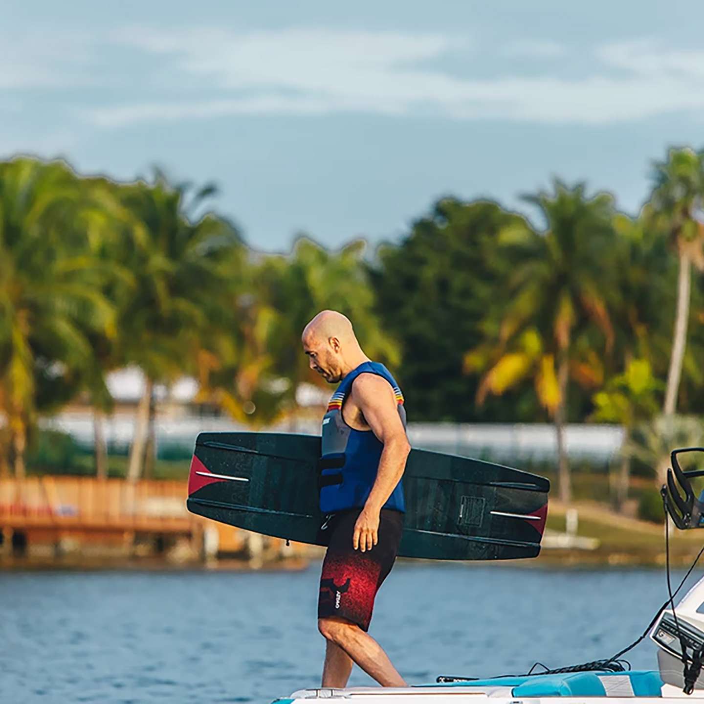 Ronix Vault 2026 Wakeboard lifestyle-style gallery image showing the wakeboard design