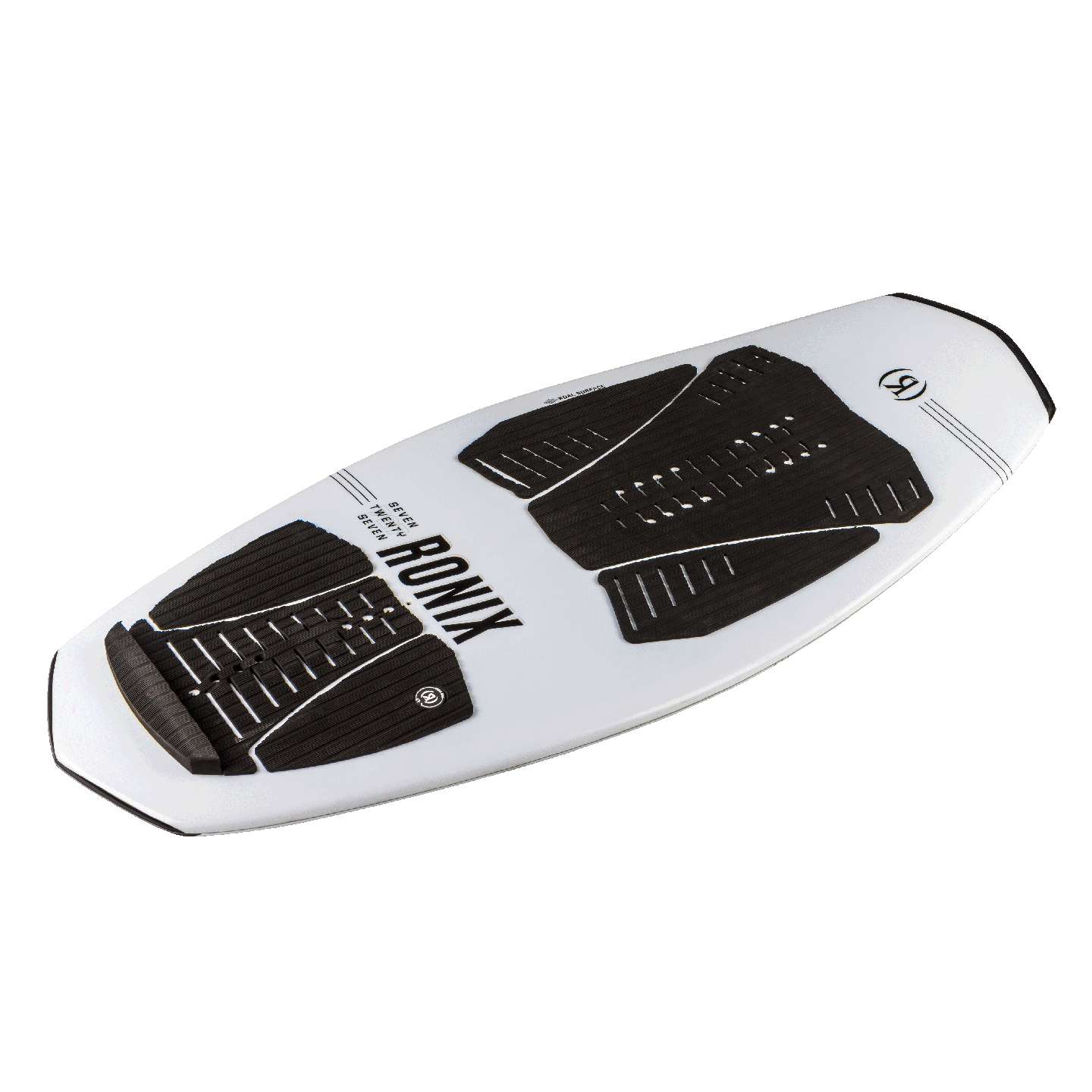 Ronix Koal Surface 727 Wake Foil Board deck pad, rail and construction detail view