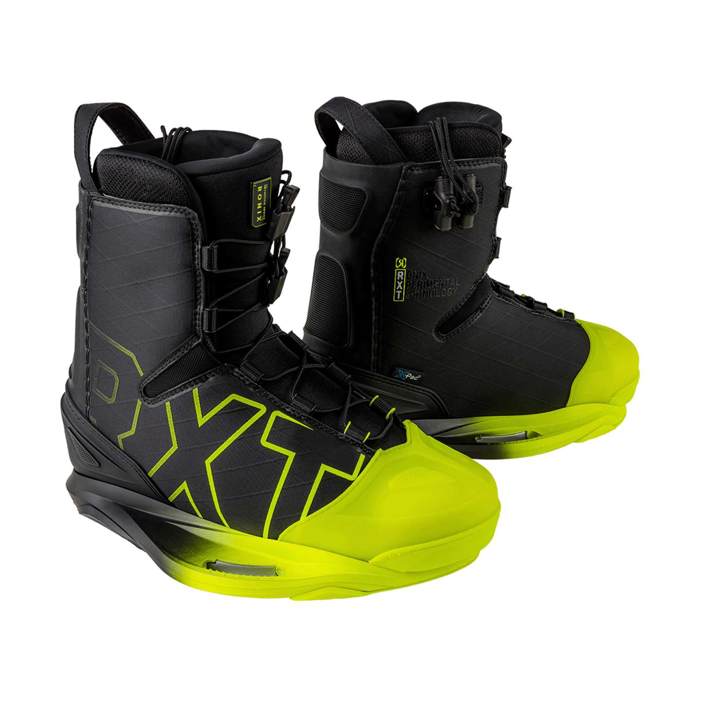 Ronix RXT 2024 Wakeboard Boots rear heel and cuff detail view