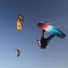 Shinn ADHD Prismatic Kiteboard 2023 top deck view showing the board graphic, outline and stance area