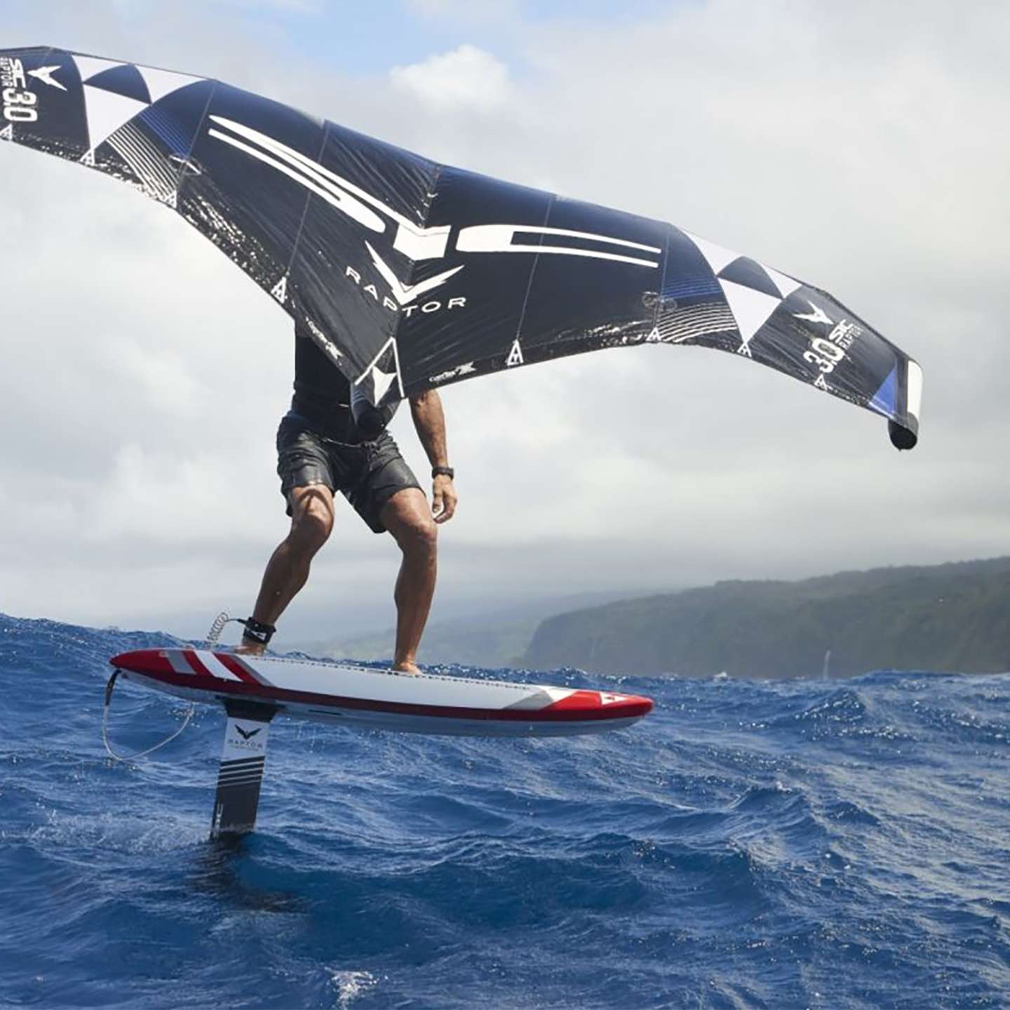 SIC Maui Mako 5'7 Foil Board 2021 close-up view showing construction details, tail shape and deck finish