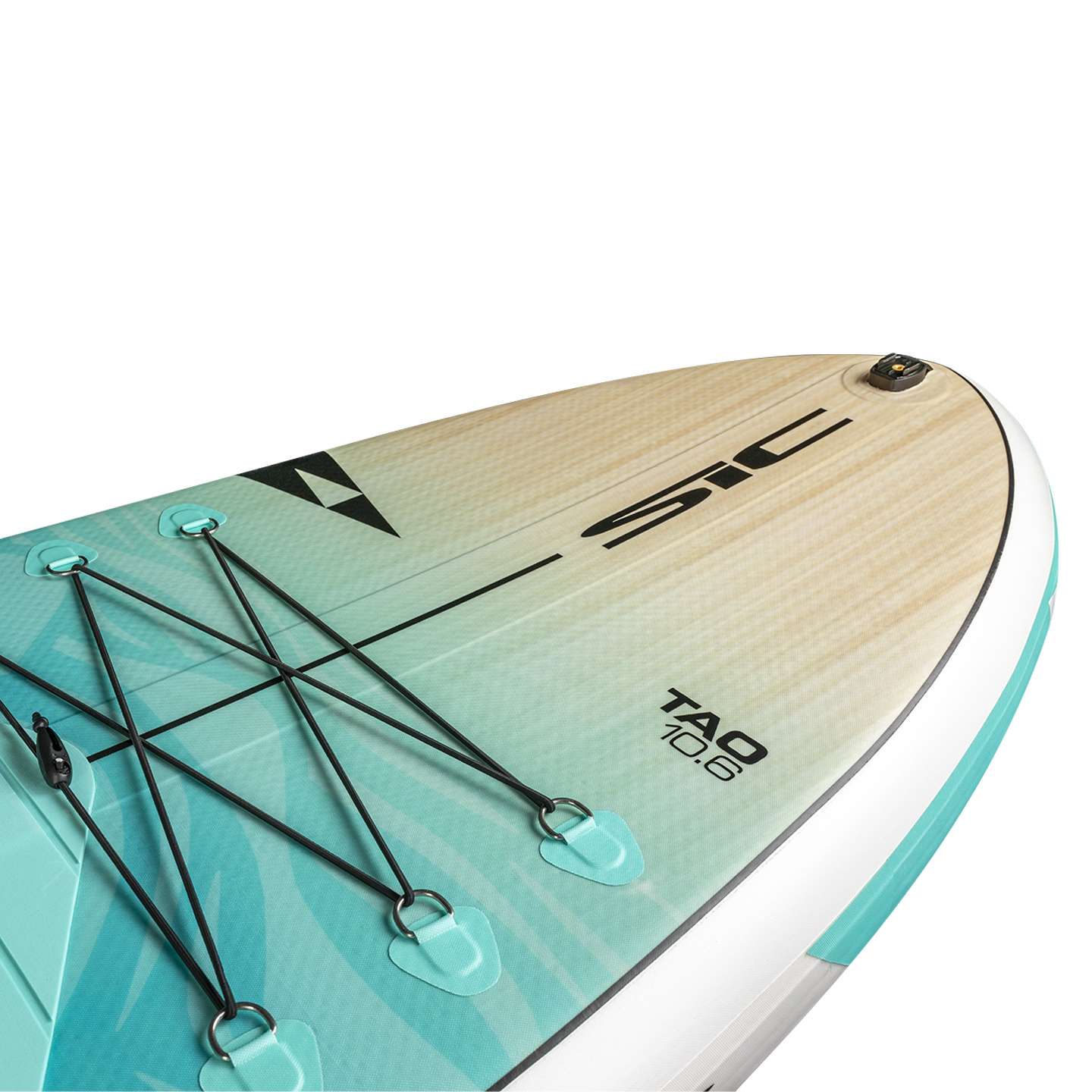 SIC Maui Tao Air 10'6 Inflatable SUP lifestyle or close-up view showing the inflatable SUP features for paddling on the water