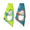 Simmer Blacktip 2022 windsurf sail product cutout showing the full sail outline, panel layout and luff sleeve shape