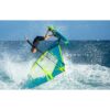 Simmer Blacktip Legacy 2022 windsurf sail alternate view highlighting the sail graphics, battens and reinforced window panels