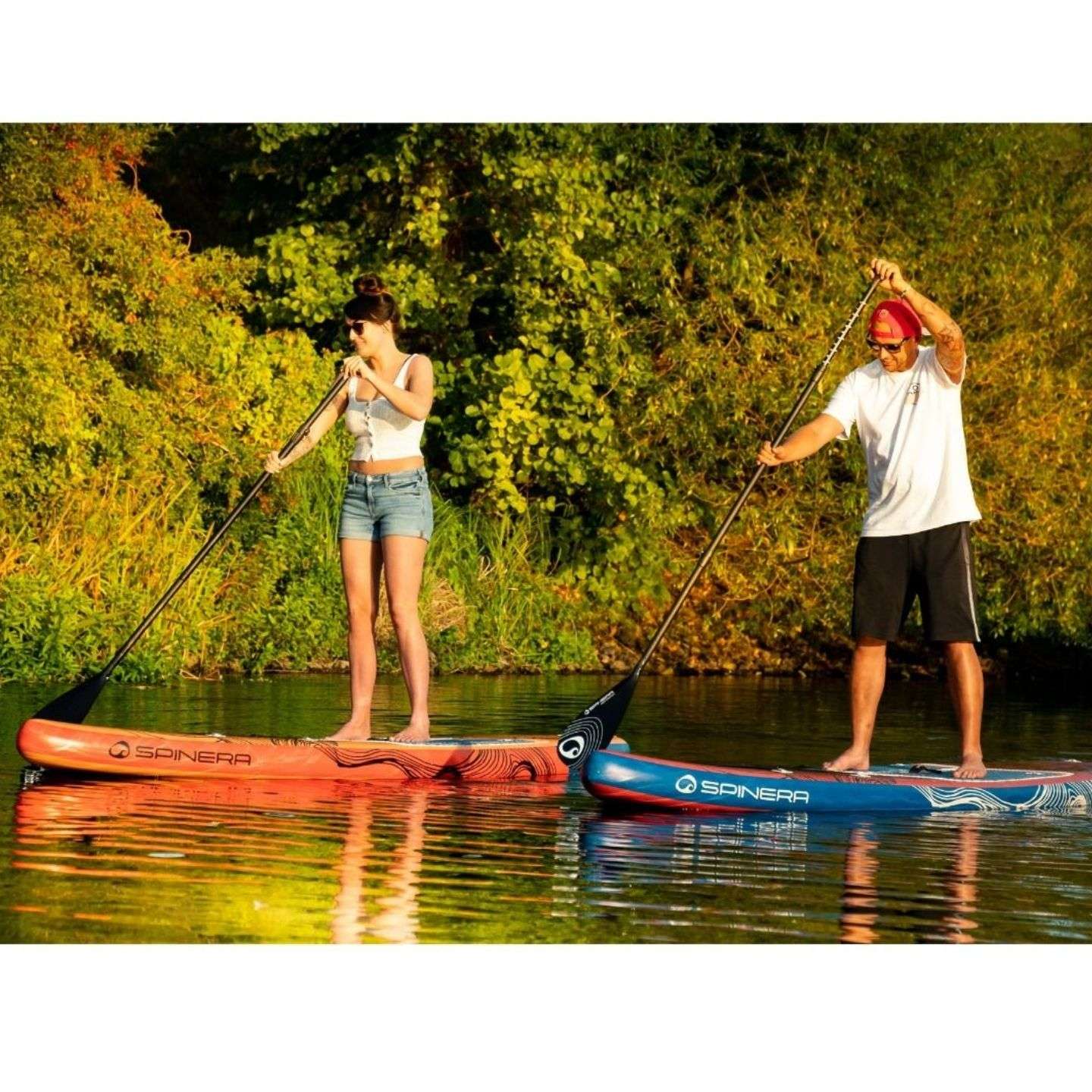 Spinera Light iSUP inflatable stand up paddle board close-up product image showing practical design features