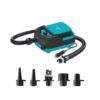 Spinera SUP4 12V Electric SUP Pump 12V electric SUP pump detail view of the pressure display, inflation hose and pump accessories