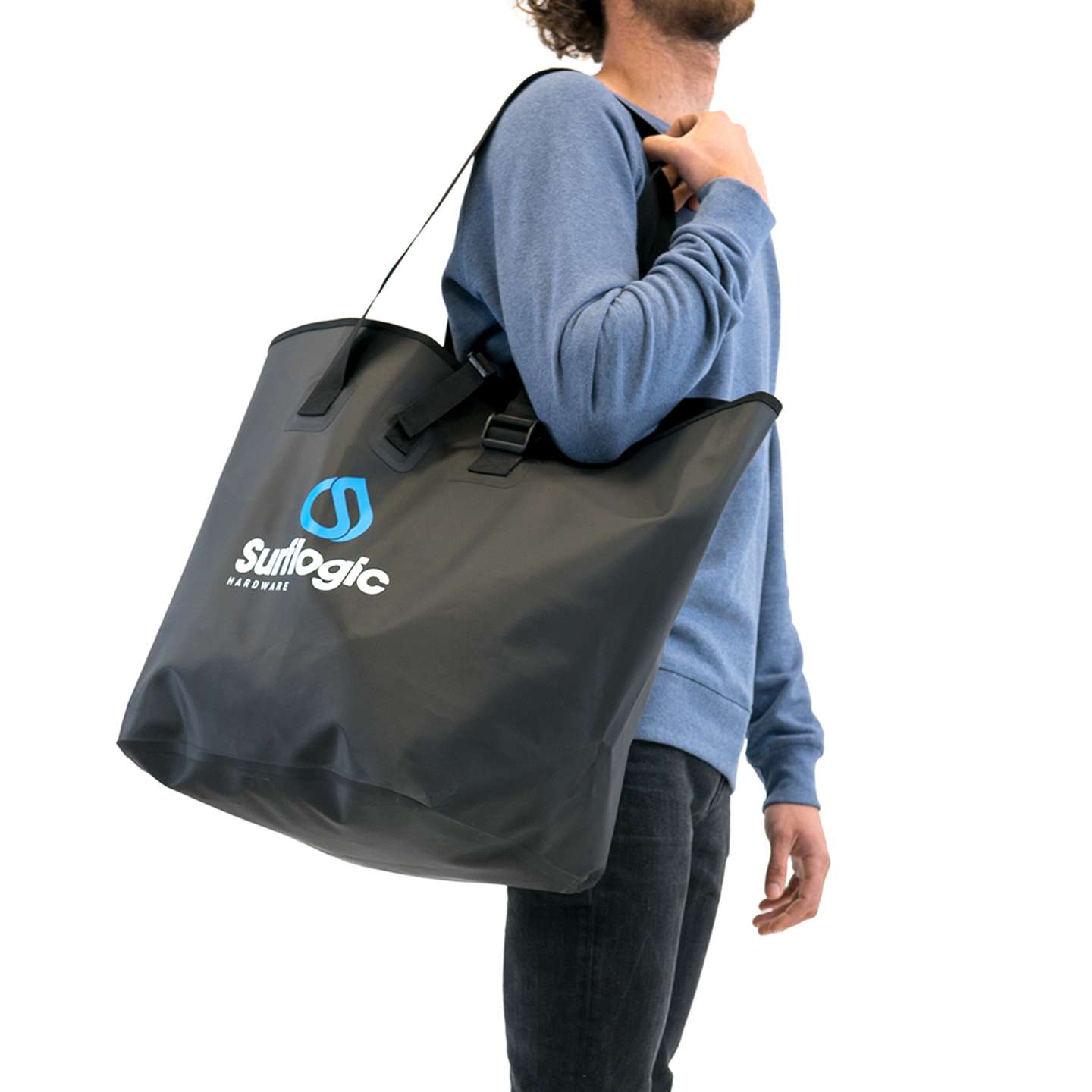 Surflogic Waterproof Dry Bucket 50L carry handles and waterproof dry bucket detail