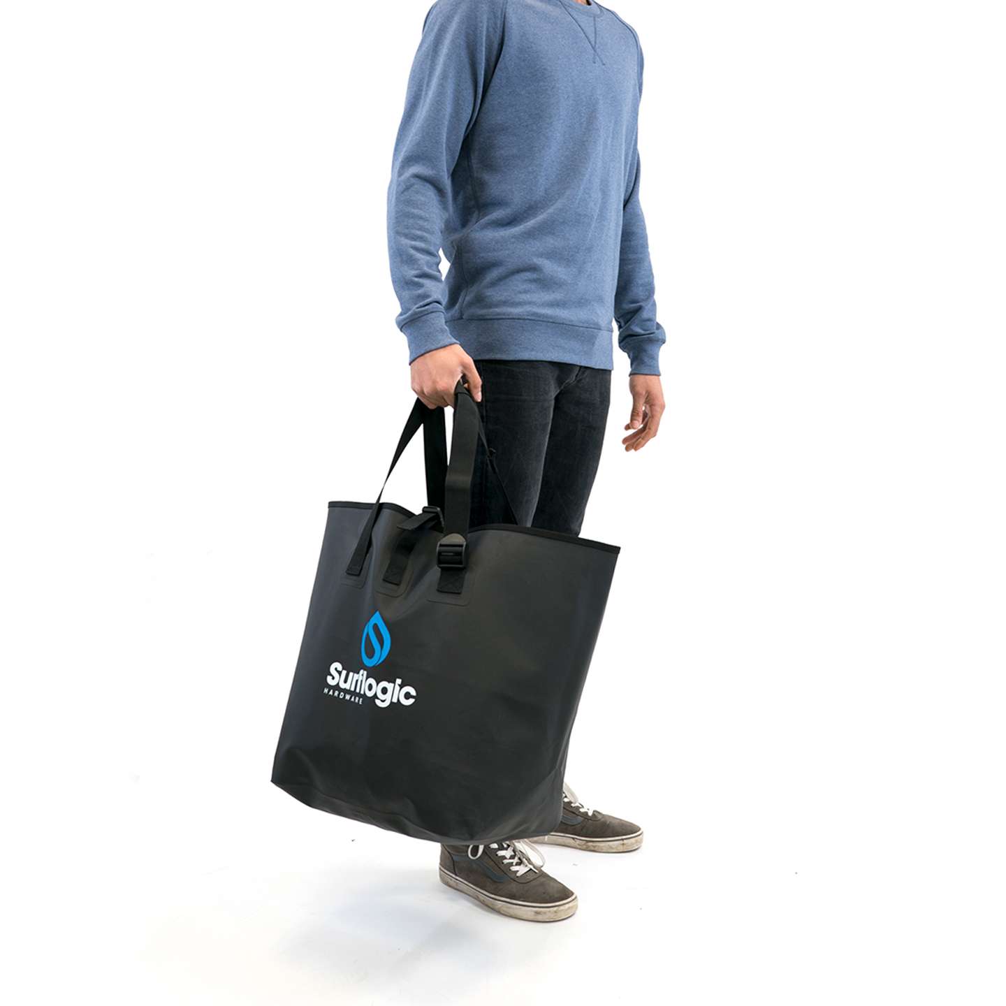 Surflogic Waterproof Dry Bucket 50L wide opening and storage capacity detail