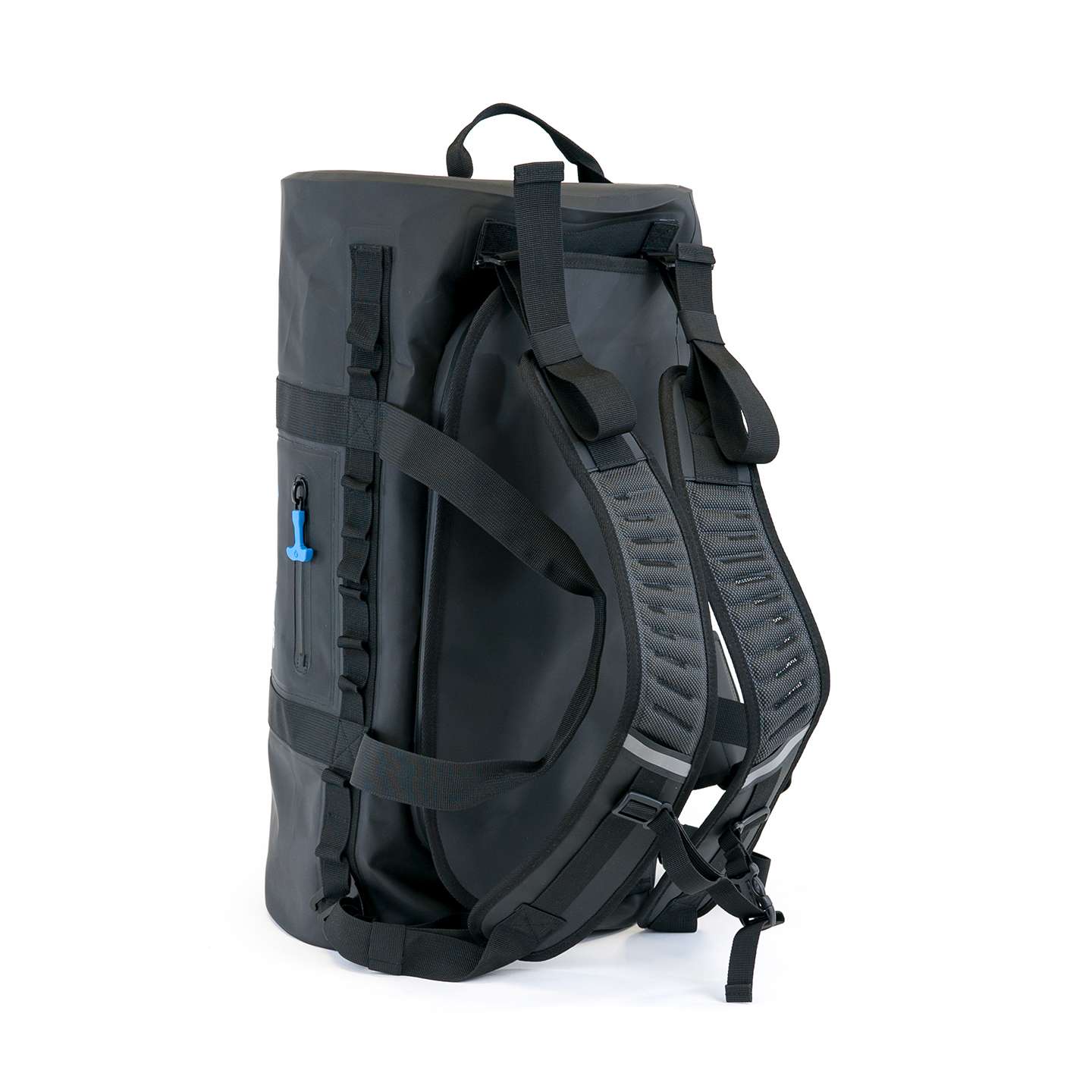 Surflogic ProDry 50L Waterproof Duffel Bag carry handles and shoulder strap detail