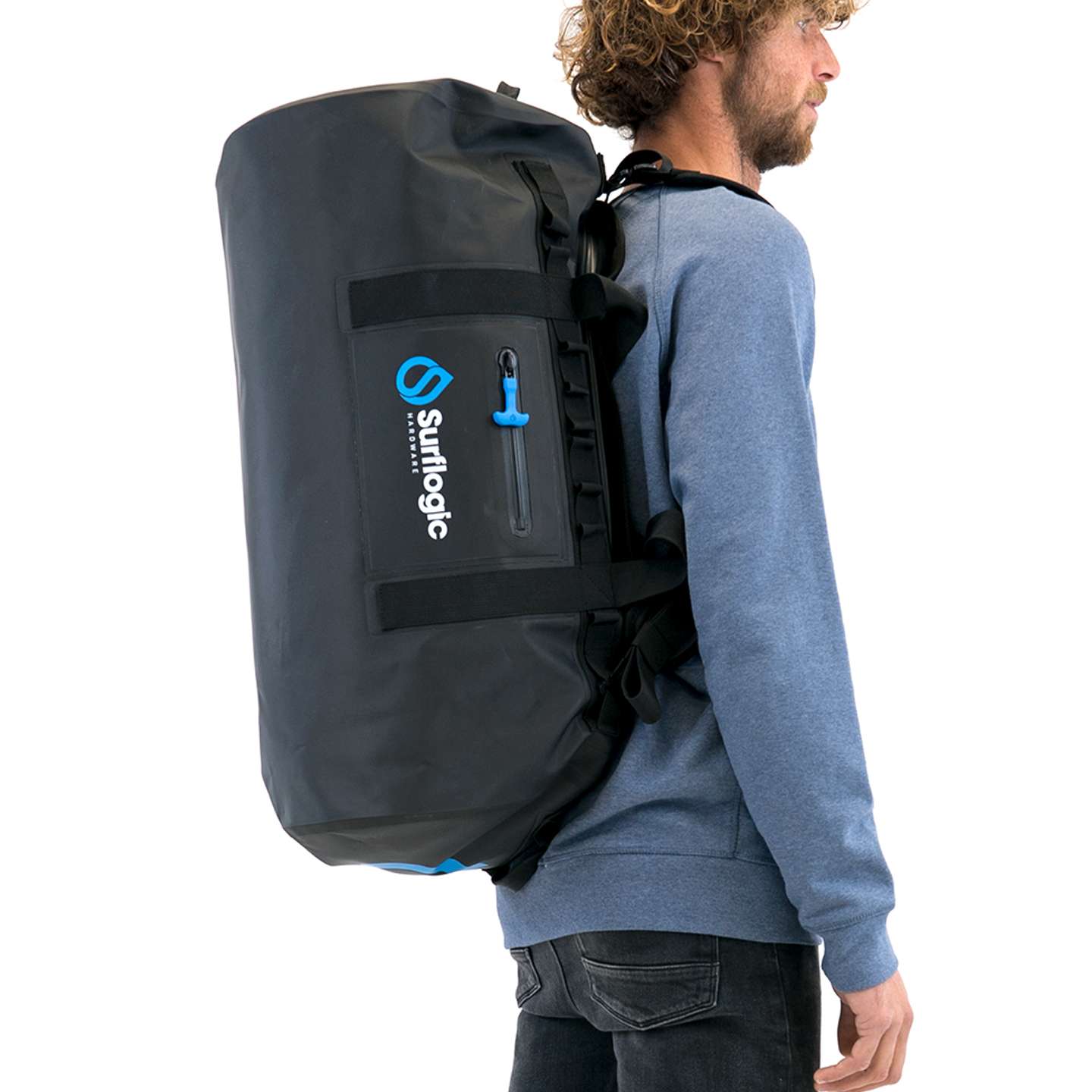 Surflogic ProDry 50L Waterproof Duffel Bag main compartment and gear storage detail