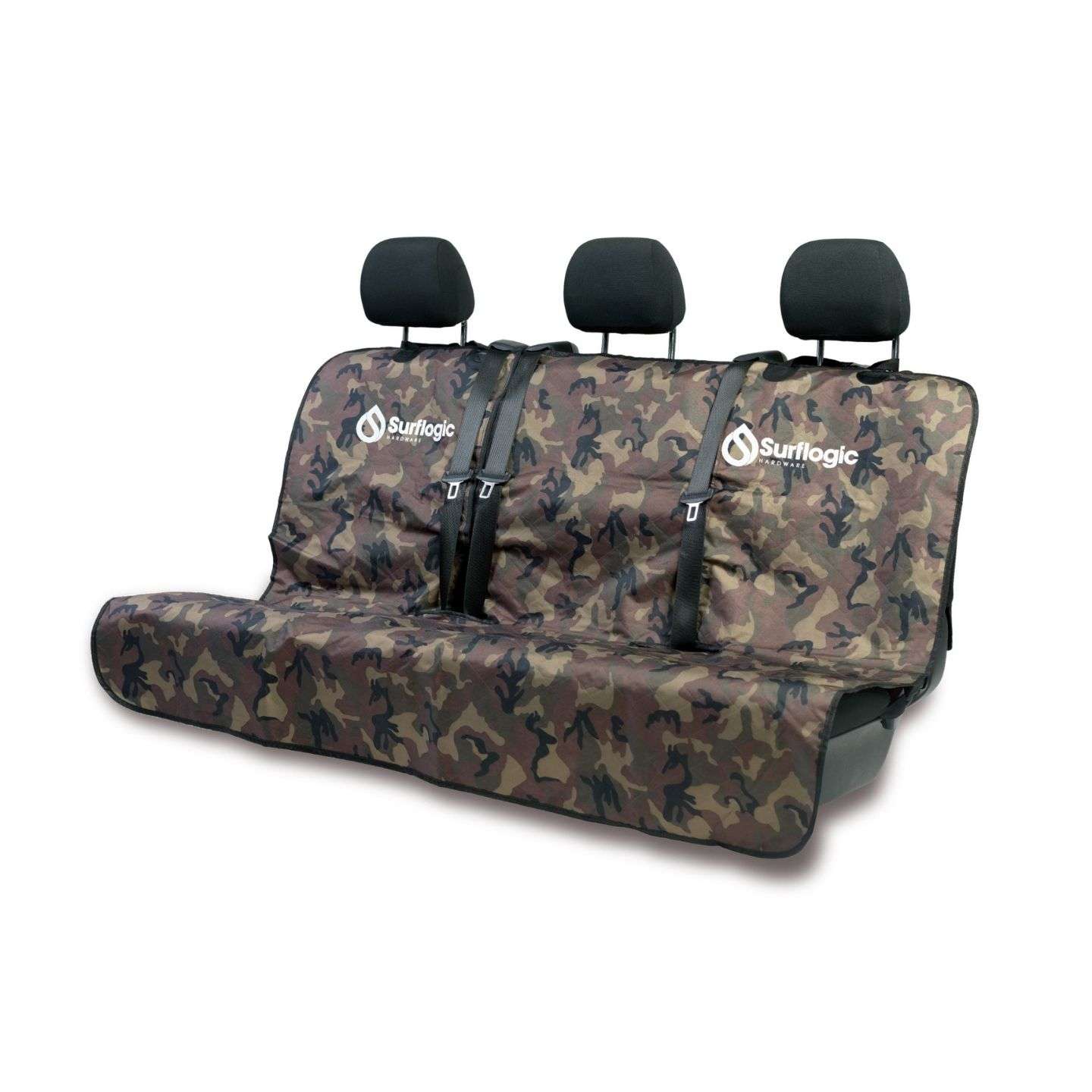 Surflogic Waterproof Car Seat Cover Triple fitted on vehicle seat lifestyle view