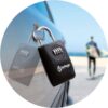 Surflogic Key Lock Maxi in black combination keypad and lock body detail