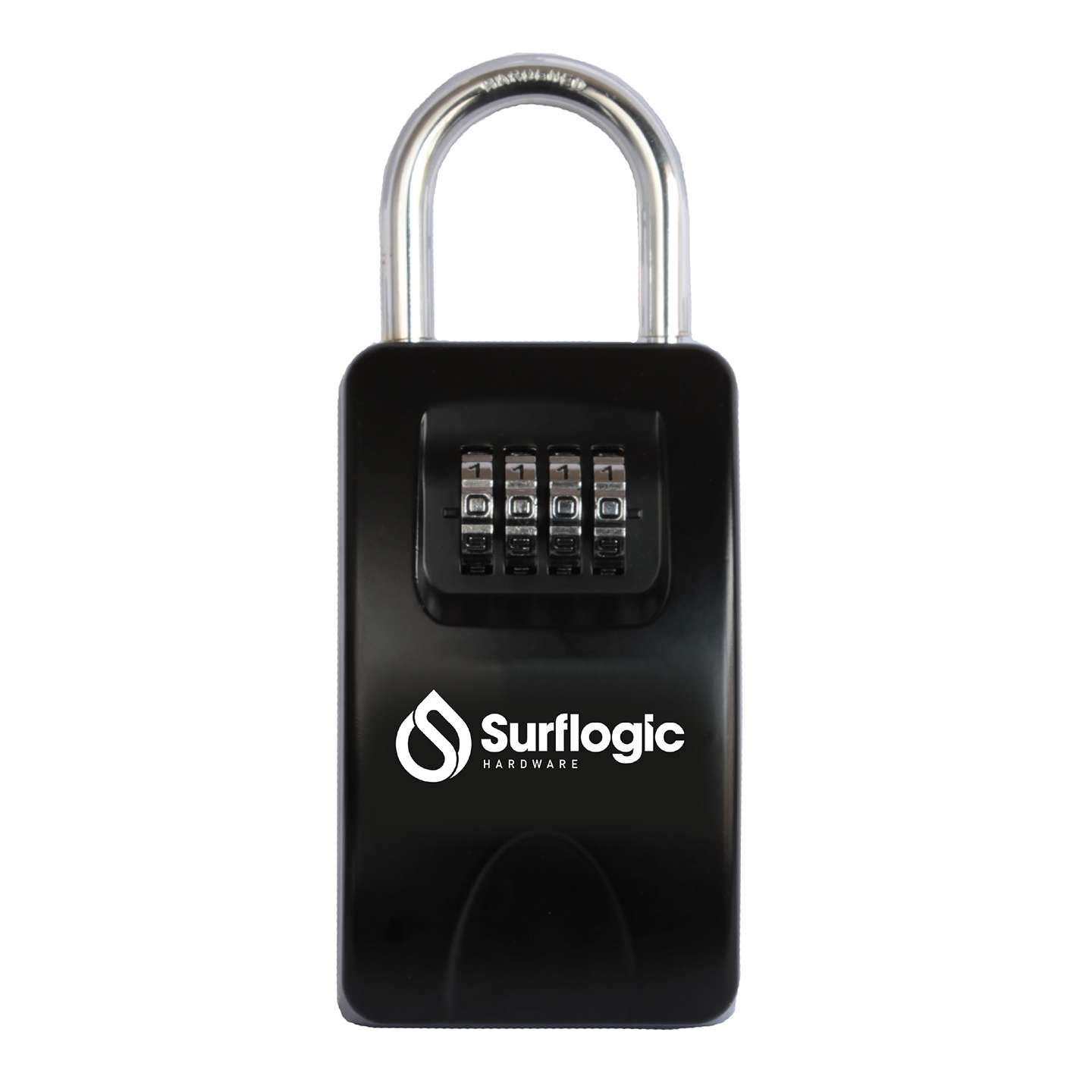 Surflogic Key Lock Maxi in black internal key storage compartment detail