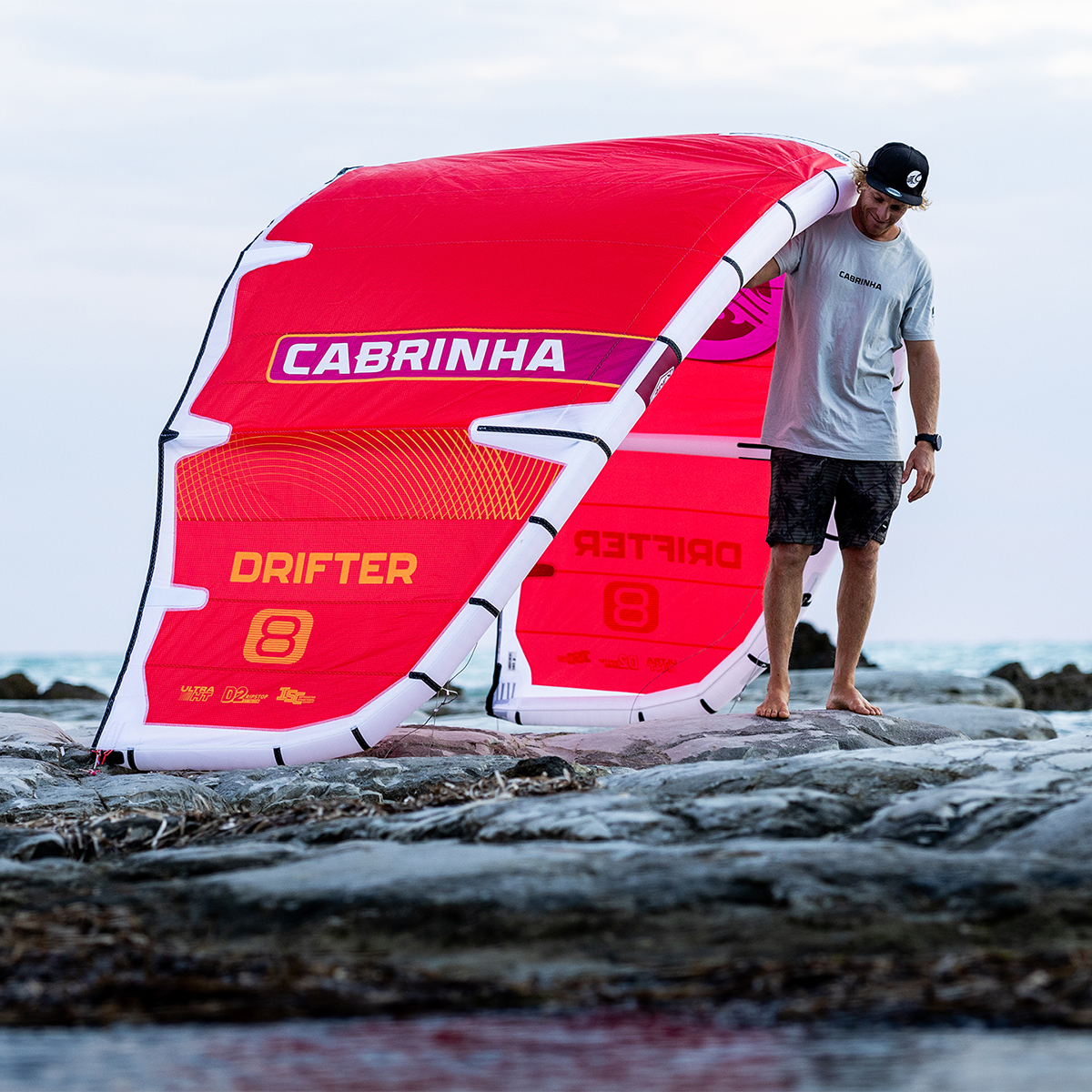 Cabrinha Drifter Apex 2026 Kite additional kite image showing canopy graphics, leading edge construction, bridles and performance details