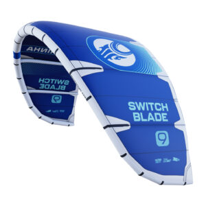 Cabrinha Switchblade Apex 2026 Kite full product cutout, showing the inflated kite canopy, leading edge, strut layout and colourway on a clean background