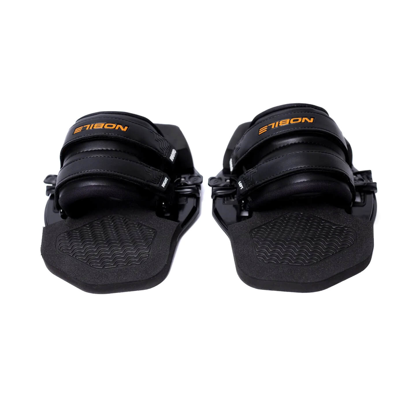 Nobile IFS Nano Pads and Straps in black close-up of the padded footbed and adjustment strap