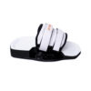 Nobile IFS Nano Pads and Straps in white close-up of the padded footbed and adjustment strap