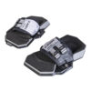 Crazyfly Lock II Bindings in black colour option studio product image showing the complete bindings setup