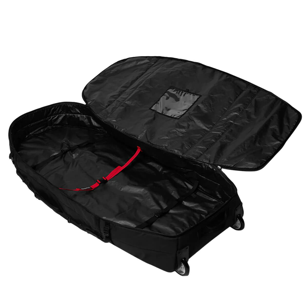 Mystic Patrol Foil Boardbag Wheeled wheels or travel protection detail