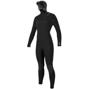 O'Neill Womens Hyperfreak 5/4+ CZ w/Hood Wetsuit 2026 front studio view