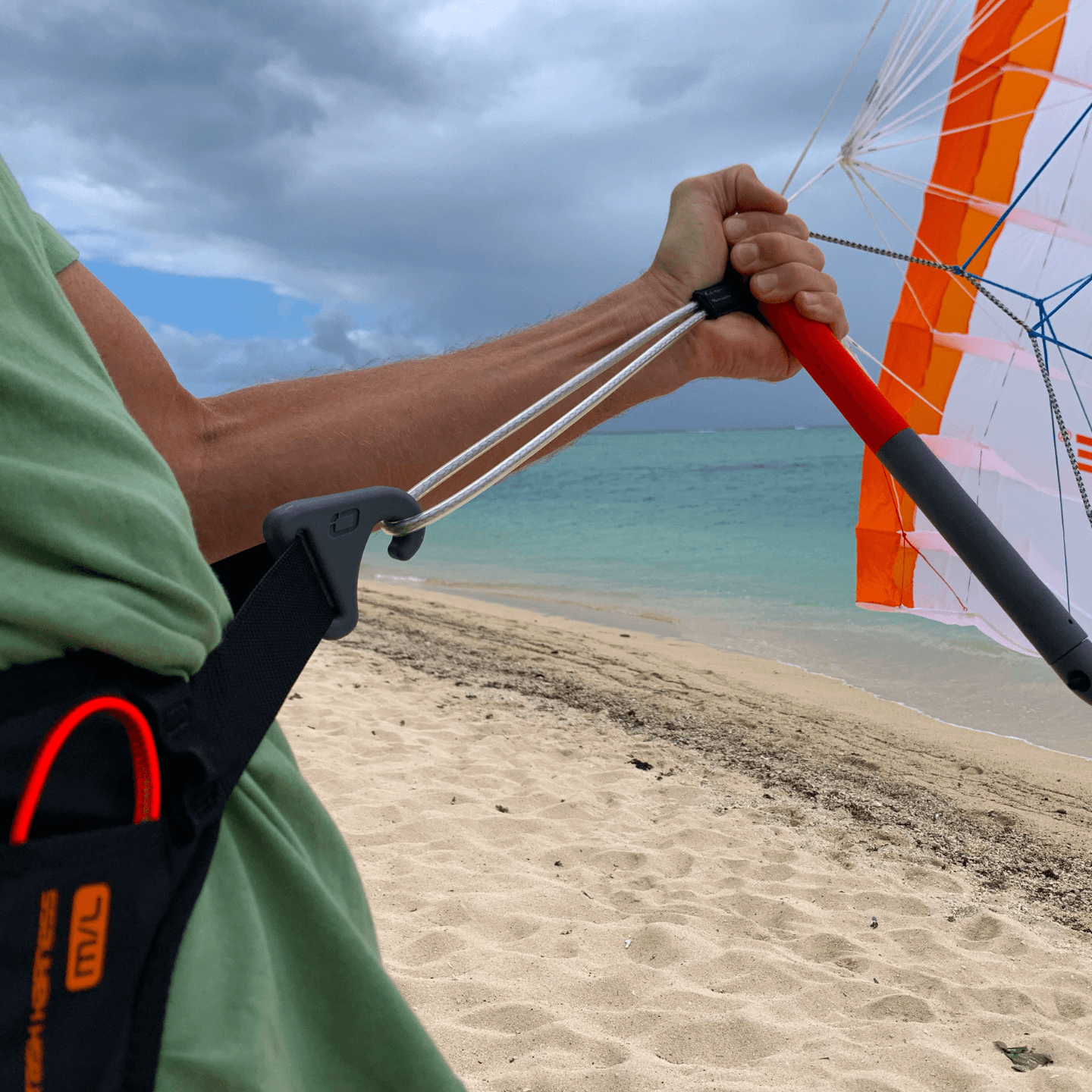 Ozone Parawing Stash Harness wing detail view