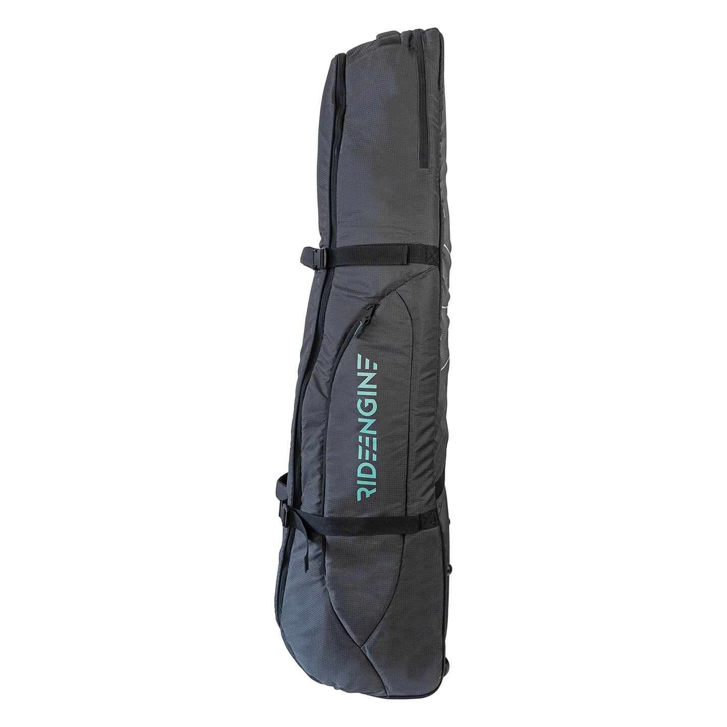 Ride Engine RE_Serve Golf Coffin Bag side profile view showing padded travel protection and storage features
