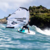 Cabrinha Code Wing Foil Board 2026 deck view showing footpad area, stance inserts, rail outline, nose and tail shape and board graphics