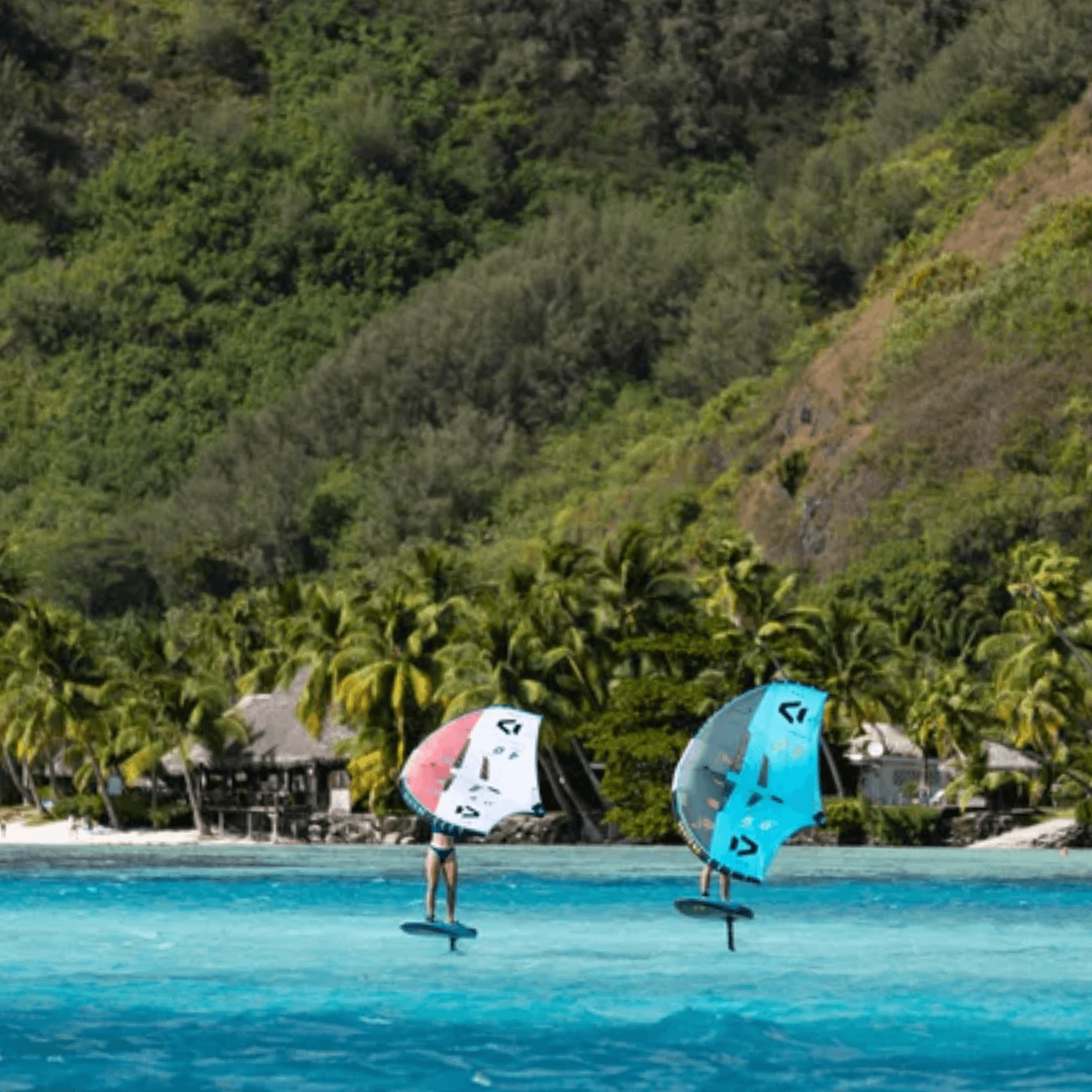 Duotone Aero Free SLS Wing Set wing foiling action photo on the water