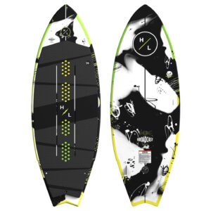 Hyperlite Broadcast Wakesurfer 2026 – full wakesurf board with deck graphic, outline and colourway