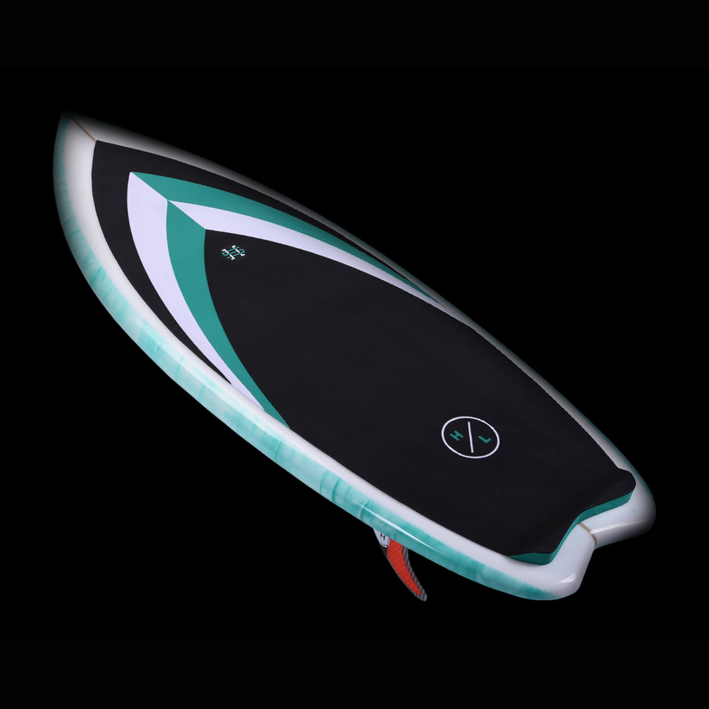 Hyperlite Frother 2.0 Wakesurfer 2026 – alternate view showing the wakesurf board deck shape and nose-to-tail profile