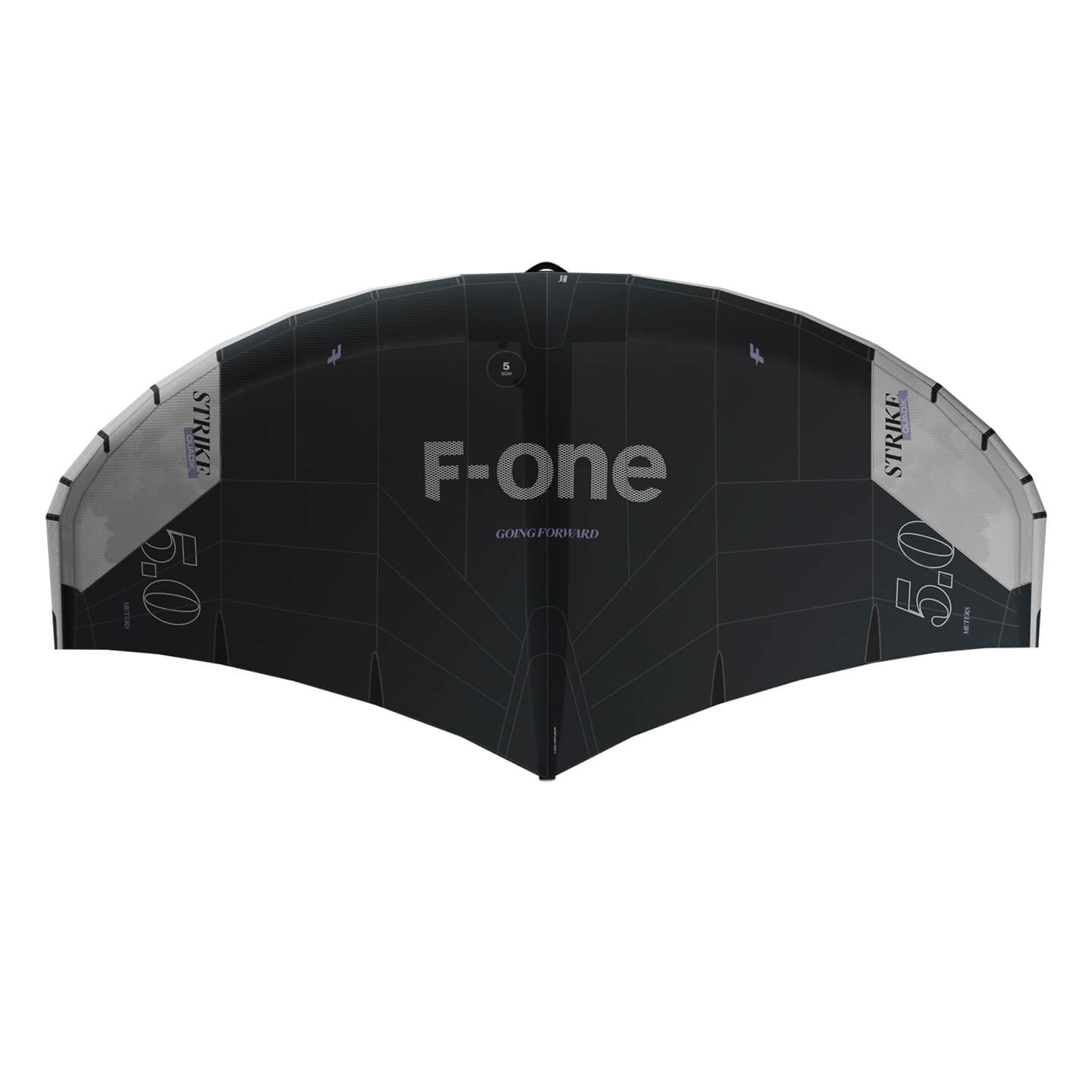 F-One Strike V6 QuadX Wing in Onyx colourway studio product image