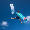 Cabrinha Moto Apex 2026 Kite profile view showing the inflated kite arc, swept wingtips, strut depth and aerodynamic canopy shape