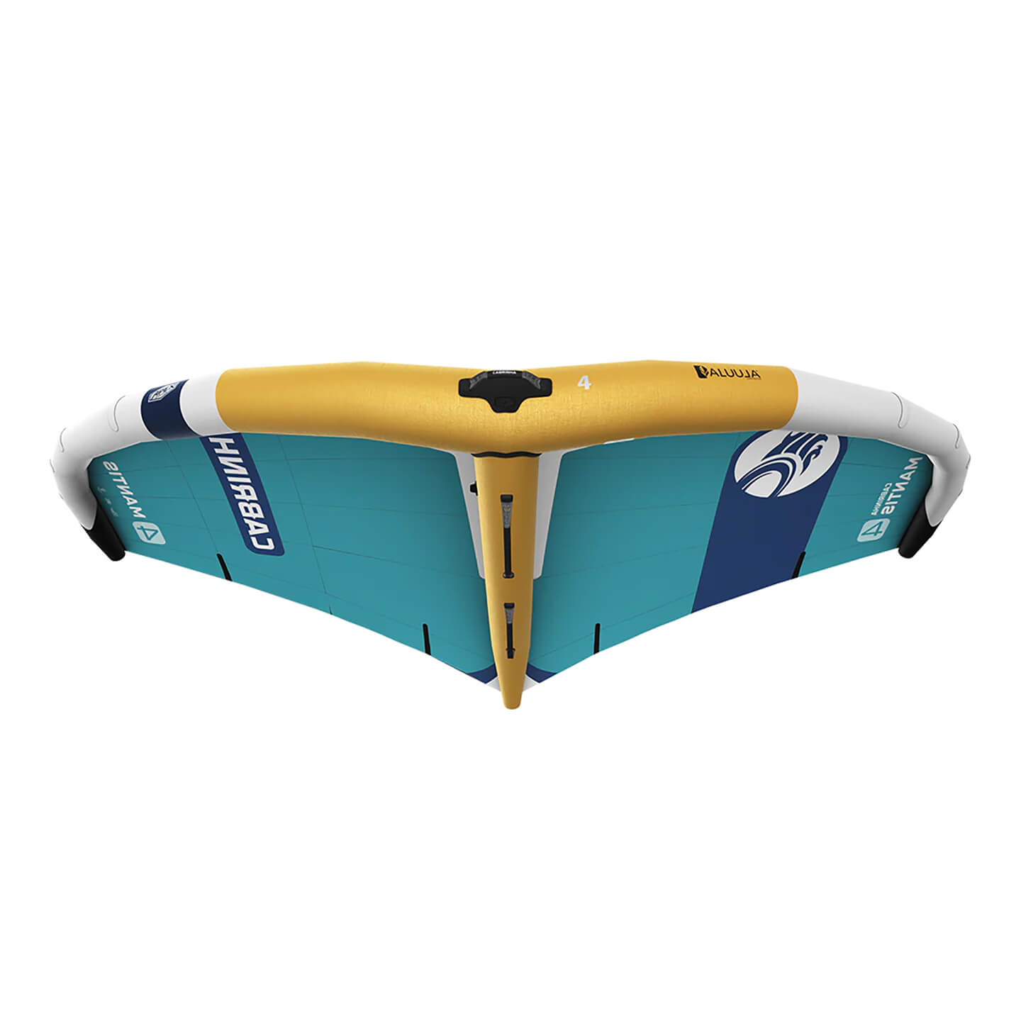 Cabrinha Mantis Apex 2026 Wing side profile showing the inflated wing depth, leading edge curve, wingtips and compact outline