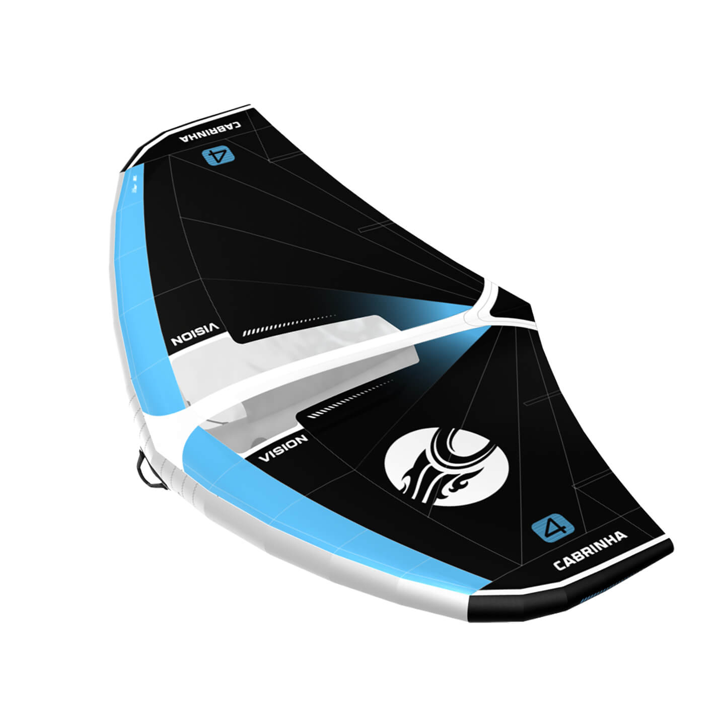 Cabrinha Vision 2026 Wing full product cutout, showing the inflatable wing canopy, leading edge, centre strut, handles and colourway