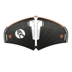 Cabrinha AER 2 2026 Wing full product cutout, showing the inflatable wing canopy, leading edge, centre strut, handles and colourway