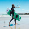 Duotone Spike CB Kiteboard 2026 in Concept Blue colourway base graphic and underside view