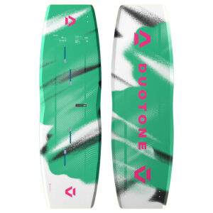 Duotone Spike CB Kiteboard 2026 in Concept Blue colourway studio product image showing full kiteboard outline