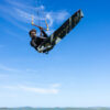 Duotone Spike SLS Kiteboard 2026 deck graphic and footpad area view