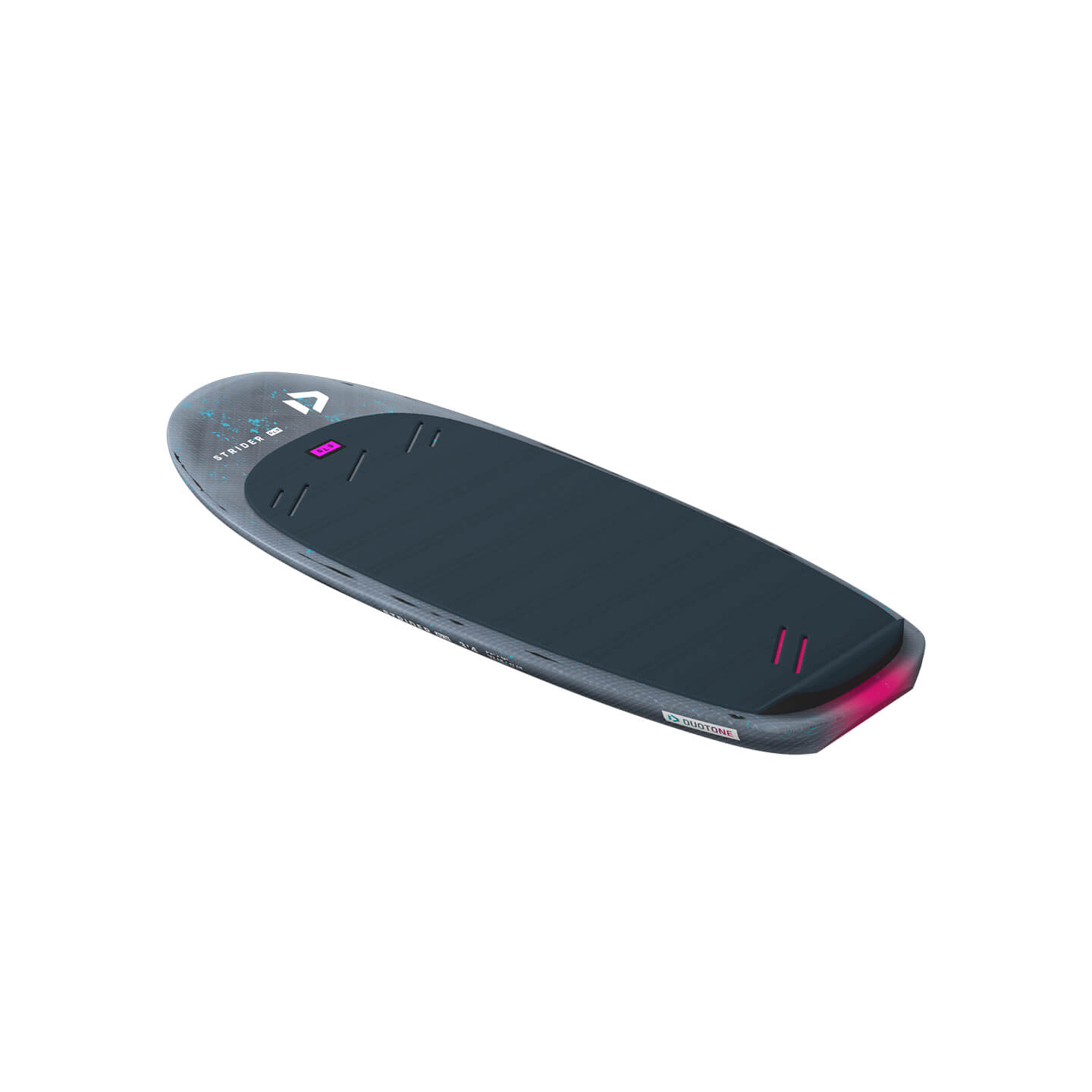 Duotone Strider SLS Foil Board 2026 deck view with stance area and deck pad