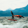 F-One Rocket MidLength v2 Carbon Foil Board rail, tail or insert detail