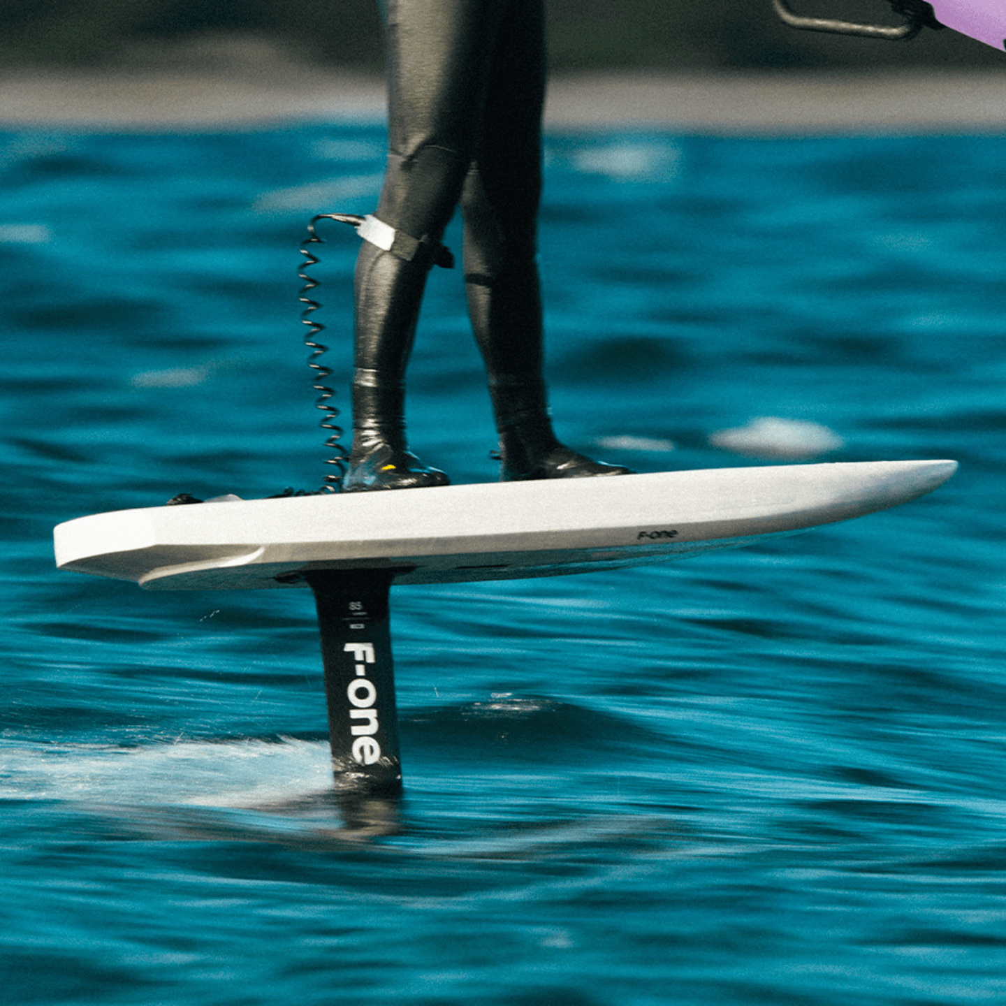 F-One Rocket Wing Crossover Carbon Foil Board rail, tail or insert detail