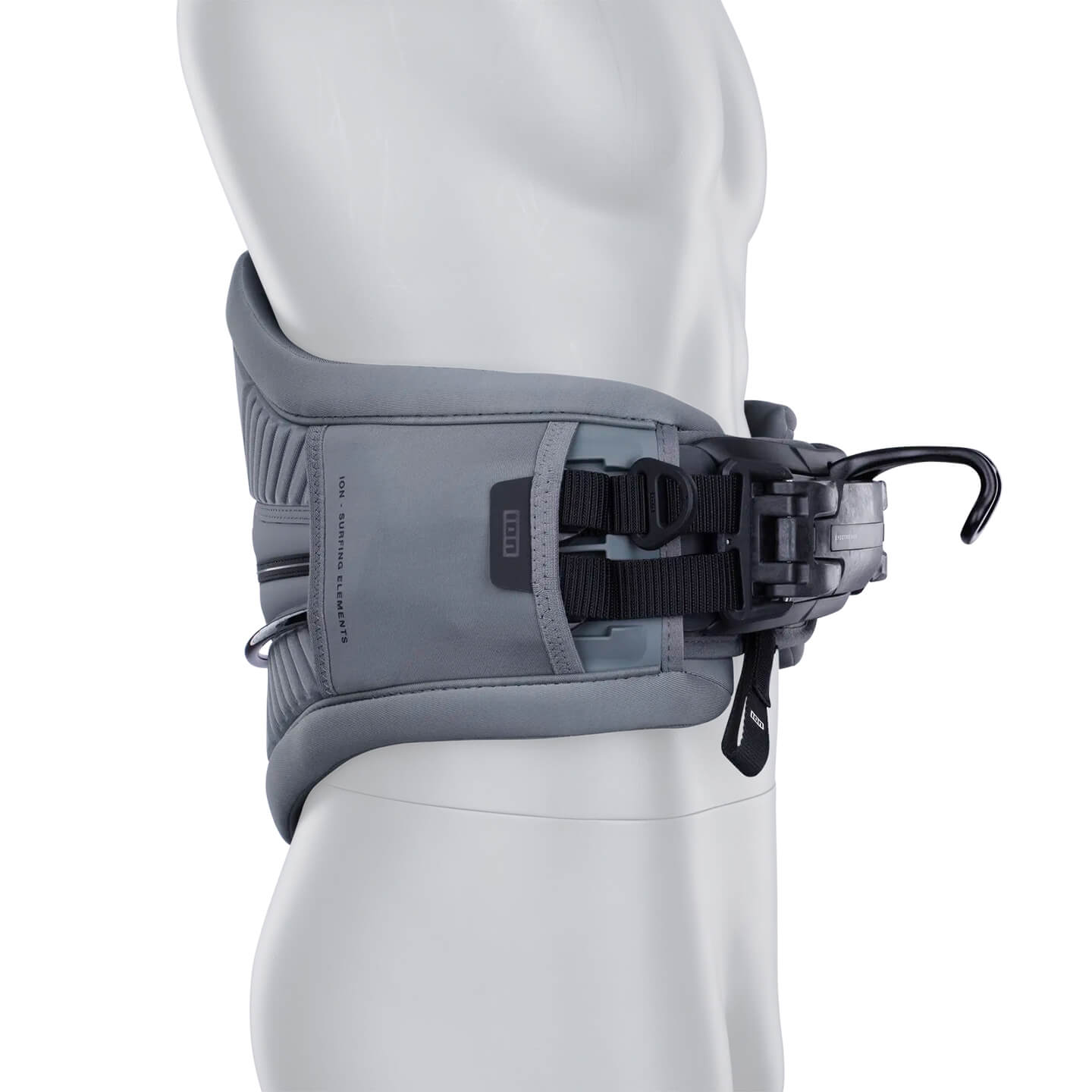 ION Rival Kite Harness 2026 in sage and grey back support view