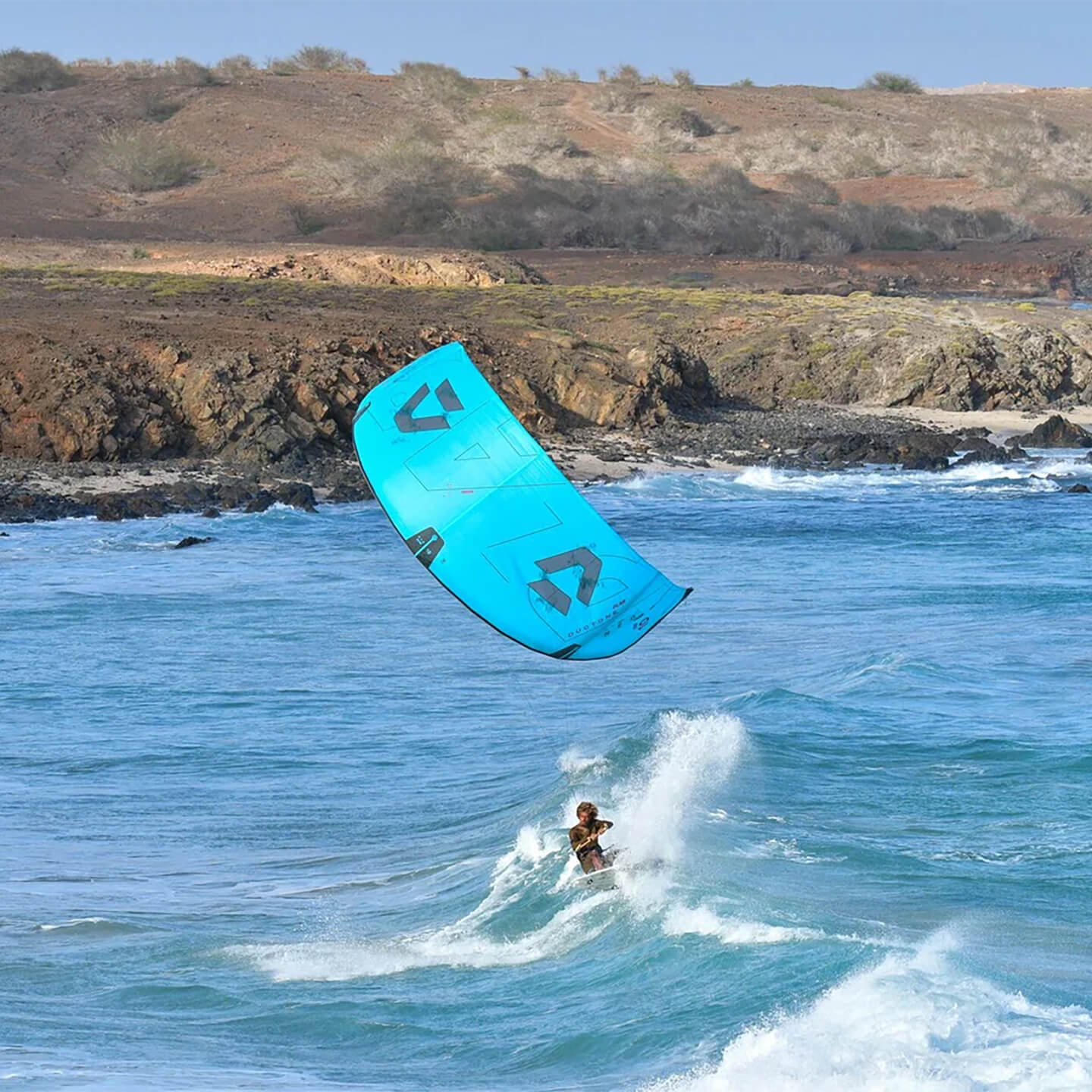 Duotone Neo D/LAB Kite 2026 lifestyle action shot showing kite performance on the water