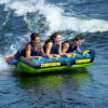O'Brien Bat Wing 3 Inflatable Tube towable tube detail image showing handles, seating and tow points